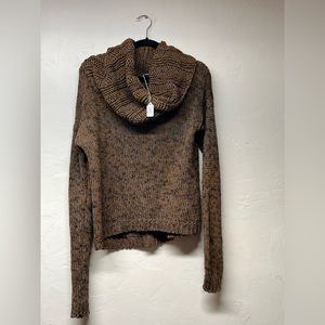 Gorgeous Marbled Brown Knit Sweater